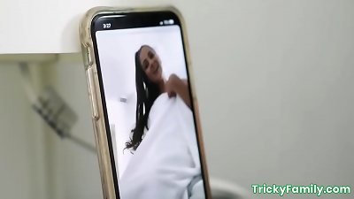 Miss Raquel sloppy vids with Stepson porking Her
