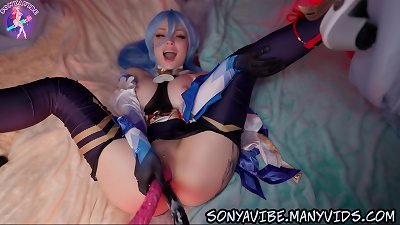 4K Genshin: Ganyu bondage pulverized In booty