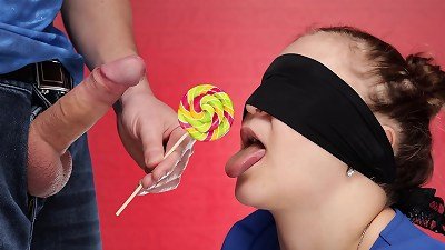 TASTE GAME - I blown chupachups and then a huge surprise awaited me. He deceived me! XSanyAny